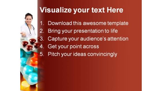 Packs Of Pills Medical PowerPoint Background And Template 1210