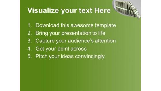 Packs Of Us Paper Currency PowerPoint Templates Ppt Backgrounds For Slides 0113