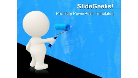 Painting Wall Art PowerPoint Templates And PowerPoint Backgrounds 0611