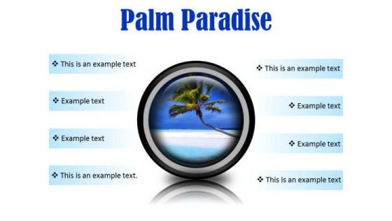 Palm Paradise Beach PowerPoint Presentation Slides Cc
