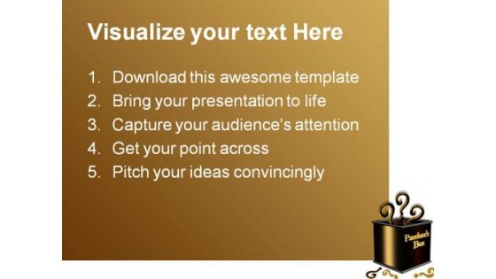 Pandora Box Business PowerPoint Themes And PowerPoint Slides 0511