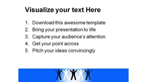 Paper Chain People PowerPoint Templates And PowerPoint Backgrounds 0611