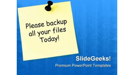 Paper With Notice Business PowerPoint Templates And PowerPoint Backgrounds 0811