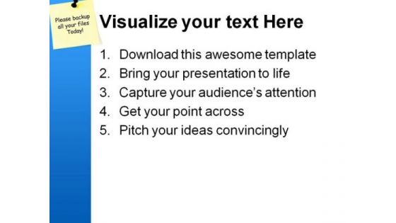 Paper With Notice Business PowerPoint Themes And PowerPoint Slides 0811