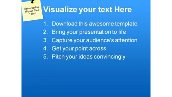 Paper With Notice Business PowerPoint Themes And PowerPoint Slides 0811