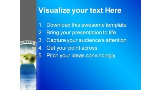 Paradise In Sky Religion PowerPoint Themes And PowerPoint Slides 0411