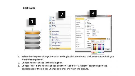 Parallel And Serial Processing 4 Stages Arrow Decision PowerPoint Slides