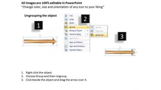 Parallel Arrows In Line Describing 6 Processes Business Cards PowerPoint Slides