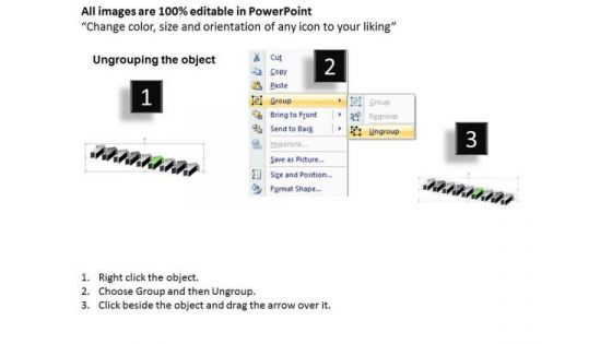 Parallel Data Processing 9 Stages Arrow Diagram PowerPoint Slides