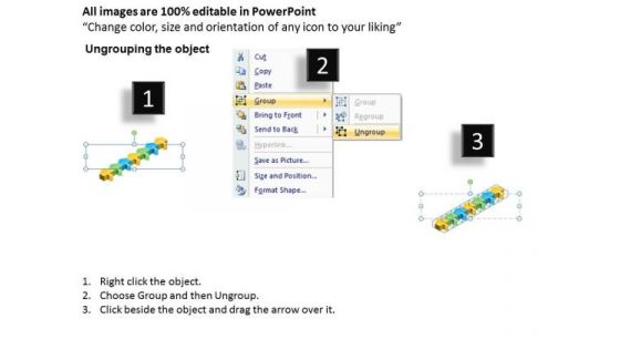 Parallel Data Processing Stages Arrow Flow Diagram PowerPoint Templates Ppt Backgrounds For Slides