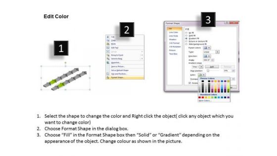 Parallel Data Processing Steps 6 Stages Trial Flow PowerPoint Templates