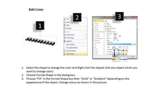 Parallel Processing Applications 3d Increasing Flows 10 Stages PowerPoint Templates