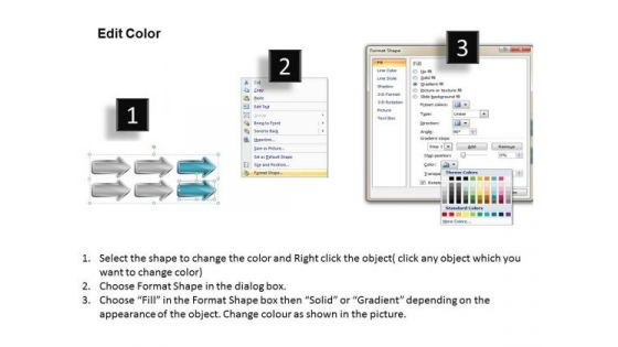 Parallel Processing Definition 6 Successive Stages Horizontal Plan PowerPoint Templates