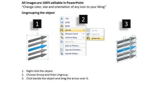 Parallel Processing Examples 5 Steps To Lead And Follow Arrow Ppt PowerPoint Template