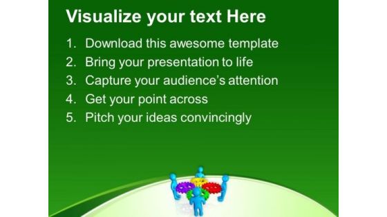 Part Of Solution And Team PowerPoint Templates Ppt Backgrounds For Slides 0513