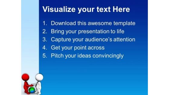 Partnership Graphics With Blue Background PowerPoint Templates Ppt Backgrounds For Slides 0713