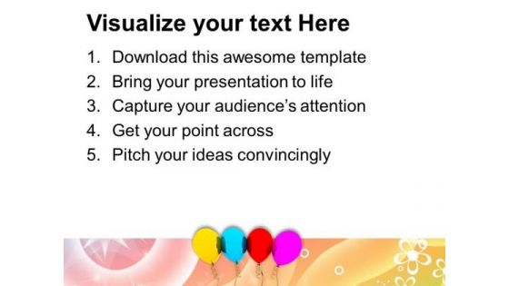 Party Balloons Gift Festival PowerPoint Templates And PowerPoint Themes 1012