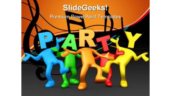 Party People Lifestyle PowerPoint Templates And PowerPoint Backgrounds 0611