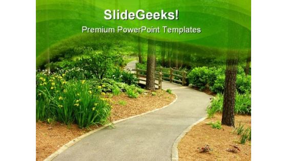 Path Nature PowerPoint Templates And PowerPoint Backgrounds 0711