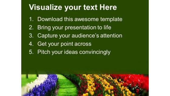 Path To Garden Nature PowerPoint Templates Ppt Backgrounds For Slides 0213