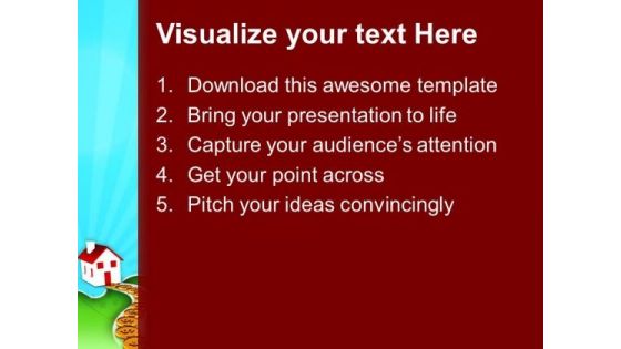 Path To Home Using Dollar Real Estate PowerPoint Templates Ppt Backgrounds For Slides 0113