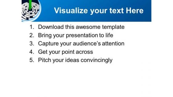 Path To Solution Business Strategy PowerPoint Templates Ppt Backgrounds For Slides 0413