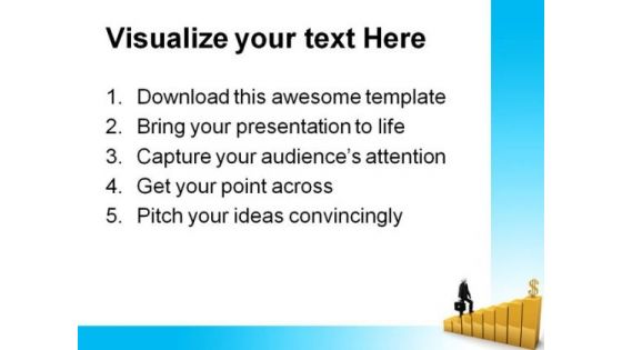 Path To Wealth Success PowerPoint Templates And PowerPoint Backgrounds 0711