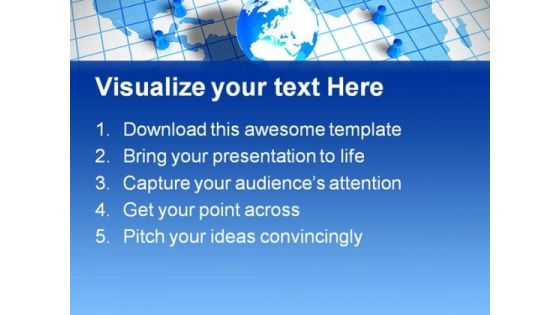 Pawns Around World Globe PowerPoint Templates And PowerPoint Backgrounds 0711