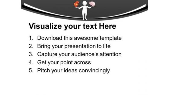 Pay Attention On Heart And Brain Health PowerPoint Templates Ppt Backgrounds For Slides 0713