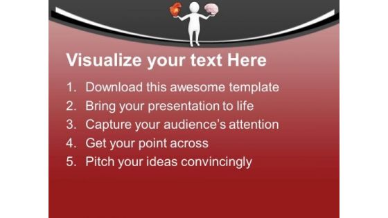 Pay Attention On Heart And Brain Health PowerPoint Templates Ppt Backgrounds For Slides 0713