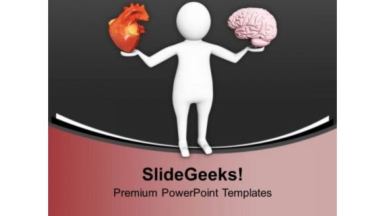Pay Attention On Heart And Brain Health PowerPoint Templates Ppt Backgrounds For Slides 0713