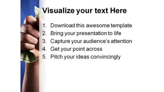 Pay Day Money PowerPoint Template 0610