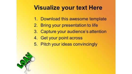Paying Loan With Emi Is Best Option PowerPoint Templates Ppt Backgrounds For Slides 0713