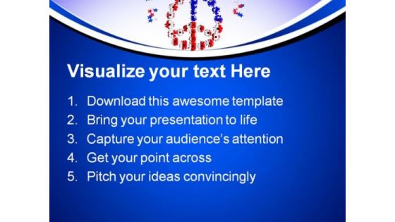 Peace Symbol Americana PowerPoint Themes And PowerPoint Slides 0811