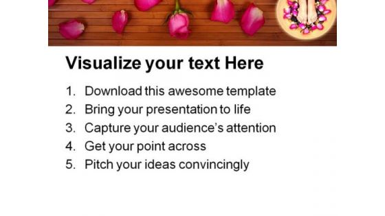 Pedispa Beauty PowerPoint Template 0910