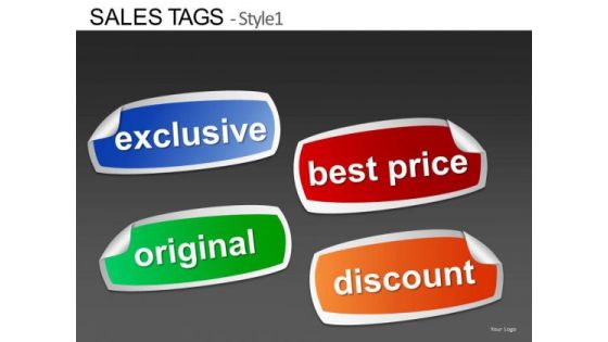 Peeled Stickers Best Price Discount PowerPoint Slides Editable Ppt