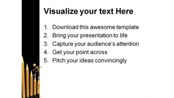 Pencil Graph Success PowerPoint Themes And PowerPoint Slides 0411