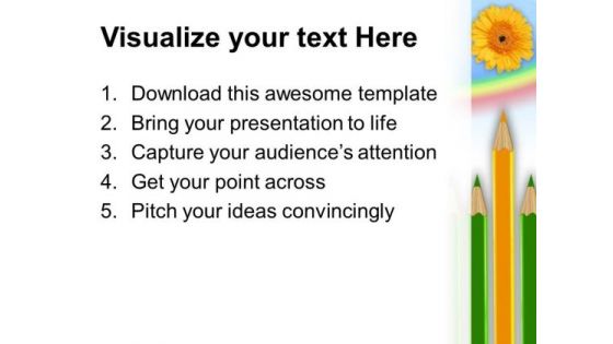 Pencils Education Future PowerPoint Templates And PowerPoint Themes 0612