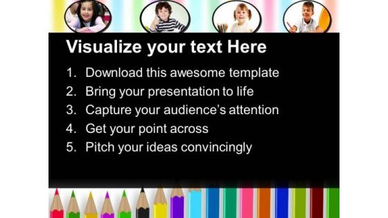 Pencils Education PowerPoint Templates And PowerPoint Themes 0412
