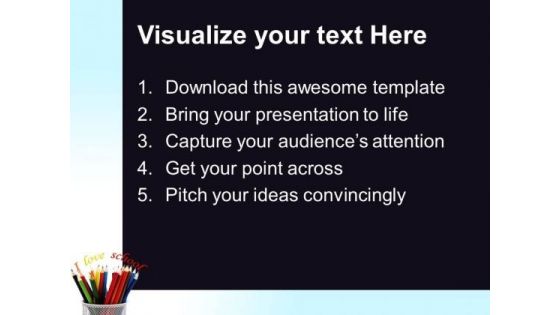 Pencils Education PowerPoint Templates And PowerPoint Themes 0512
