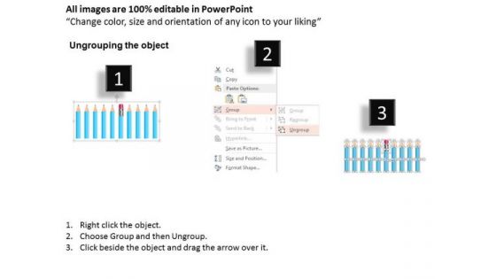 Pencils For Knowledge Management Strategy PowerPoint Template