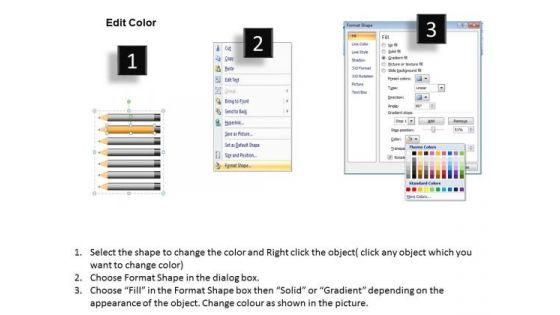 Pencils In Horizontal Position 7 Stages Ppt Examples Of Business Plan PowerPoint Templates