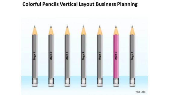 Pencils Vertical Layout Business Planning Ppt Outlines Free PowerPoint Templates