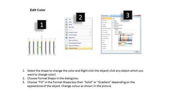 Pencils Vertical Layout Business Planning Ppt Writing Up PowerPoint Slides