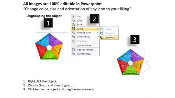 Pentagon Charts Process Diagrams PowerPoint Templates Ppt Slides