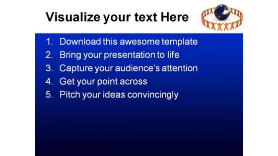 People Around Globe Success PowerPoint Templates And PowerPoint Backgrounds 0211