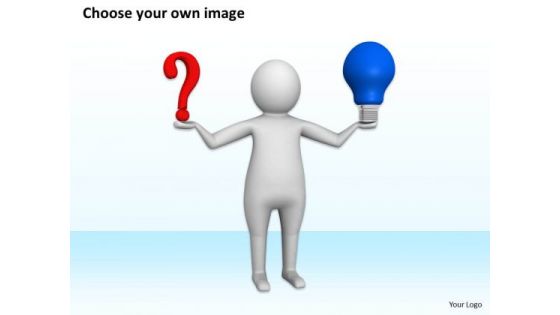 People Business 3d Man With Idea PowerPoint Templates