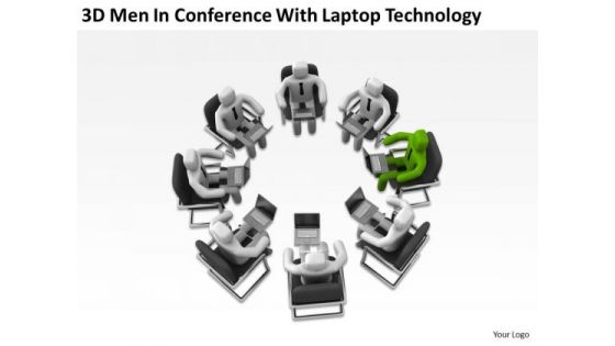 People Business Conference With Laptop Technology PowerPoint Templates Ppt Backgrounds For Slides
