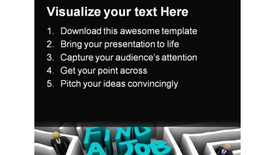People Find A Job Competition PowerPoint Themes And PowerPoint Slides 0411