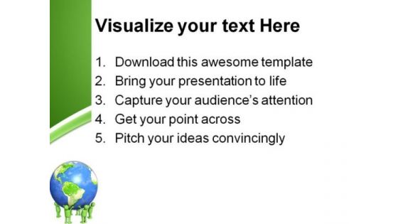 People Holding Earth PowerPoint Themes And PowerPoint Slides 0311